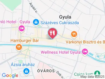 Kézműves Cukrászda Gyula a térképen