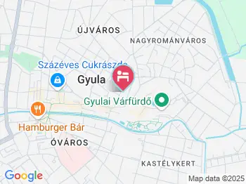 Leila Apartman Gyula a térképen