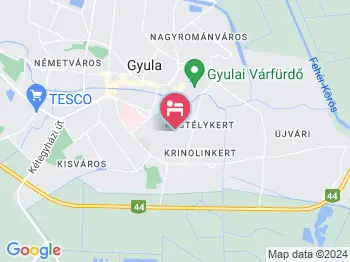 Lido Apartman Gyula a térképen