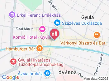 Lido Étterem Gyula a térképen