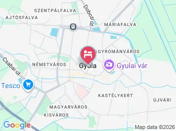 Lilien Deluxe Gyula a térképen