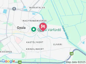 Liszkai Apartman Gyula a térképen