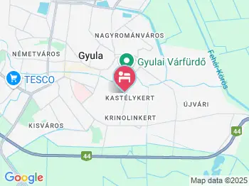 Mama Apartman Gyula a térképen