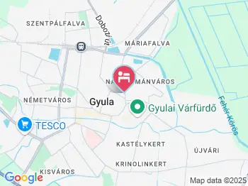 Marcsi Apartman Gyula a térképen