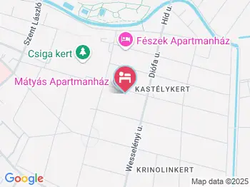 Mátyás Apartmanház Gyula a térképen