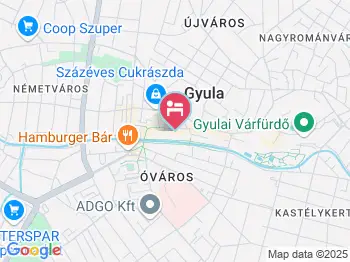 Mediterrán Szállás Gyula a térképen