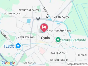 Gyulai Mese ház Apartman Gyula a térképen