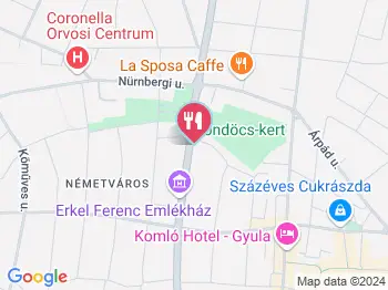 Népkert Söröző Gyula a térképen