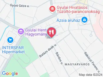 Novák Cukrászat Gyula a térképen