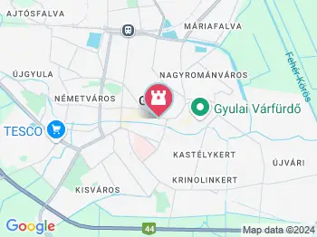 Odalent Kalandpince Gyula a térképen