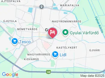 Pláza Hotel Gyula Gyula a térképen