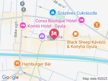 Pöri Apartman Gyula a térképen