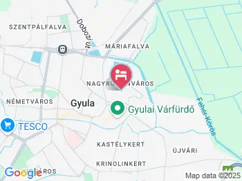 Roxin Ház Gyula a térképen