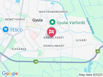 Santos Apartman Gyula a térképen