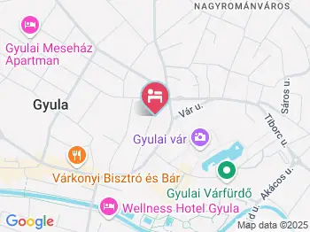 Szamócás Apartman Gyula a térképen