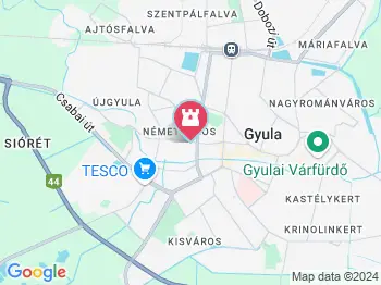 Szent József templom Gyula a térképen