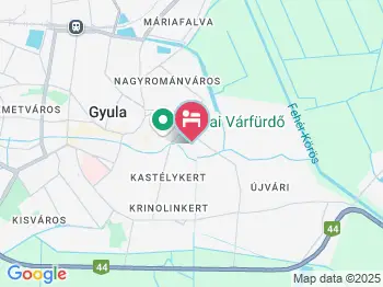 Szivárvány Apartman Gyula a térképen