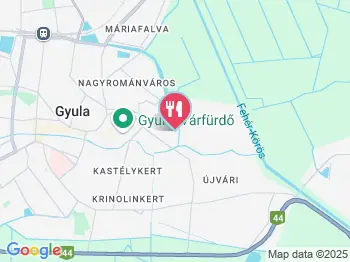 Termál Kemping étterme Gyula a térképen
