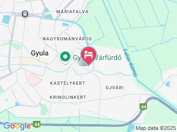 Vadász Vendégház Gyula a térképen