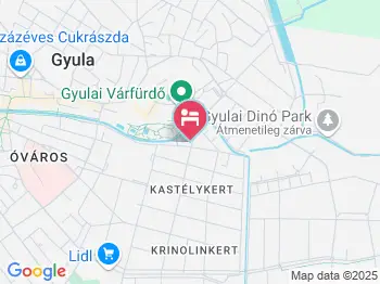 Várfürdő Panzió Gyula a térképen