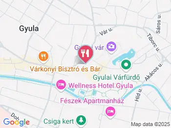 Várkert Terasz Gyula a térképen