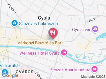 Várkonyi Bistro & Bar Gyula a térképen