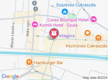 Világóra Gyula a térképen