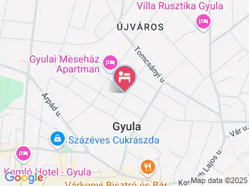 Villa Viola Apartmanház Gyula a térképen