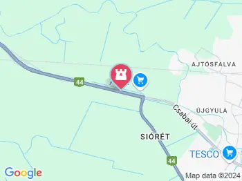 Woodland Kalandpark Gyula a térképen