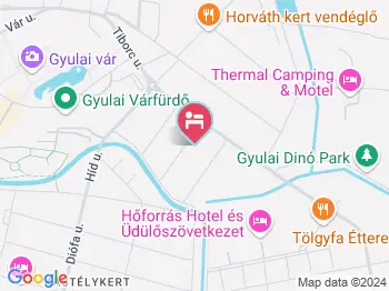 Zsuzsi Apartman Gyula a térképen