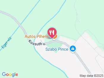 Autós Pihenő Gyulakeszi a térképen