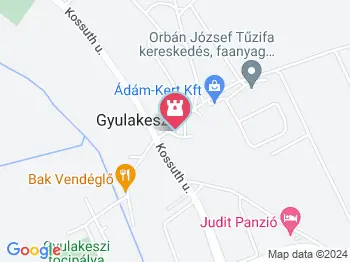 Gyulaffy László-mellszobor Gyulakeszi a térképen