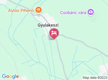 Gyulavezér Lovasbirodalma Panzió Gyulakeszi a térképen