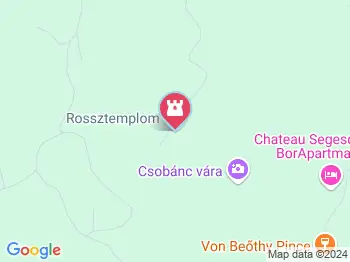 Rossztemplom Gyulakeszi a térképen