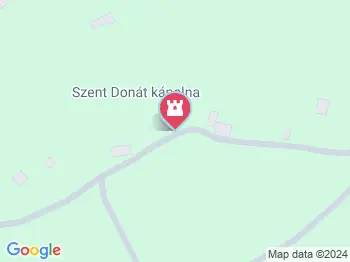Szent Donát-kápolna Gyulakeszi a térképen
