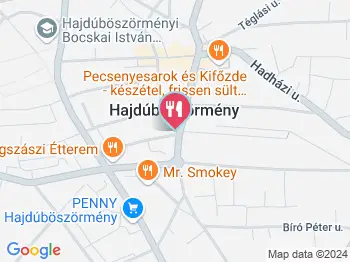 Aroma Pékség Hajdúböszörmény a térképen