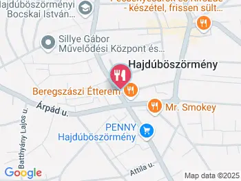 Beregszászi Étterem Hajdúböszörmény a térképen