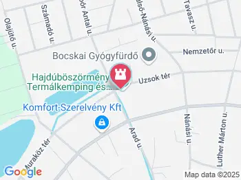 Bocskai Termálfürdő Hajdúböszörmény a térképen