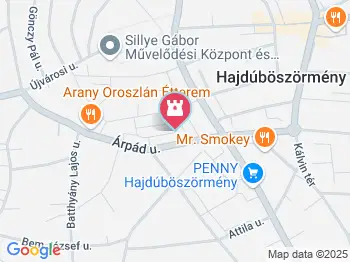 Csodaszarvas Hajdúböszörmény a térképen