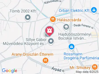 Hajdúböszörményi Bocskai téri református templom Hajdúböszörmény a térképen