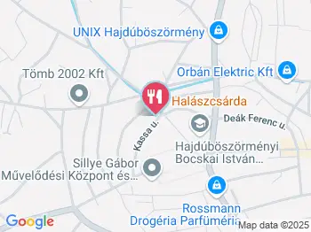 Halászcsárda Étterem Hajdúböszörmény a térképen