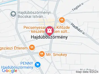 Káplár Mikós Gyűjtemény Hajdúböszörmény a térképen
