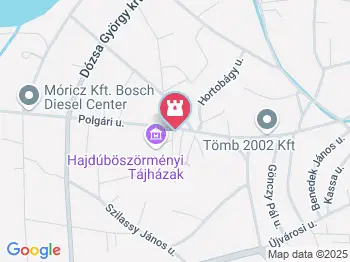 Tájházak Hajdúböszörmény a térképen