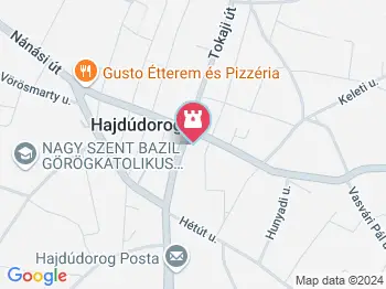 Jákob küzdelme az angyallal Hajdúdorog a térképen