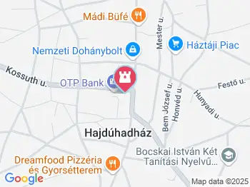 Bocskai István lovasszobra Hajdúhadház a térképen