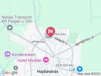 Diófa Motel és Csárda Hajdúnánás a térképen