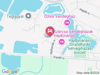 Günter Vendégház Hajdúnánás a térképen