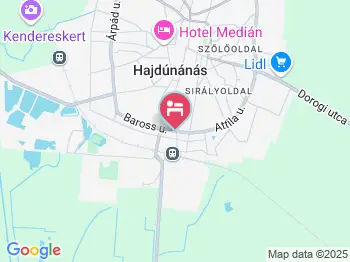 Kati Vendégház Hajdúnánás a térképen