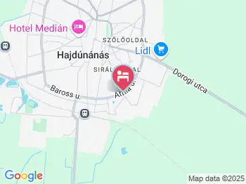 Martinek Lovasudvar Hajdúnánási Lovasközpont & Ifjúsági Szállás Hajdúnánás a térképen