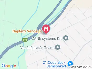 Sámsonkert Napfény Vendéglő Hajdúsámson a térképen